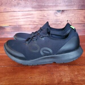 Oofos Oomg Sport LS Shoes Mens 12 Black Comfort Knit Recovery Running Sneakers